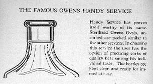 Illustration of cork type finish from a 1928 Owens Bottle Company prescription bottle catalog.