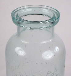 Finish on a quart Millville Atmospheric fruit jar; click to enlarge.