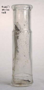 1920s olive bottle; click to enlarge.