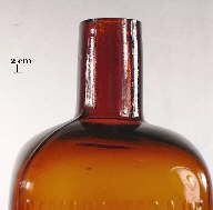Image of a straight finish on an early 20th century medicinal bottle; click to enlarge.