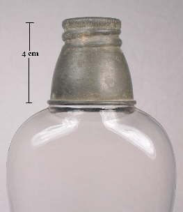 Newman flask and cap; click to enlarge.