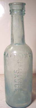 Halford Leicestershire Sauce bottle from the 1870s; click to enlarge.