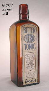 High alcohol medicinal tonic; click to enlarge.