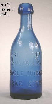 Blob top soda bottle from the 1870s; click to enlarge.